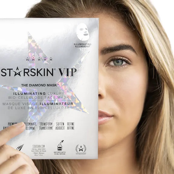Mascarilla facial iluminadora de biocelulosa VIP The Diamond Mask - STARSKIN